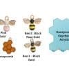 BeeCharmsMain Keychain Accessories : Bee Charms