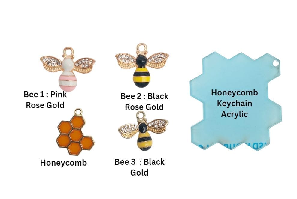 BeeCharmsMain Keychain Accessories : Bee Charms