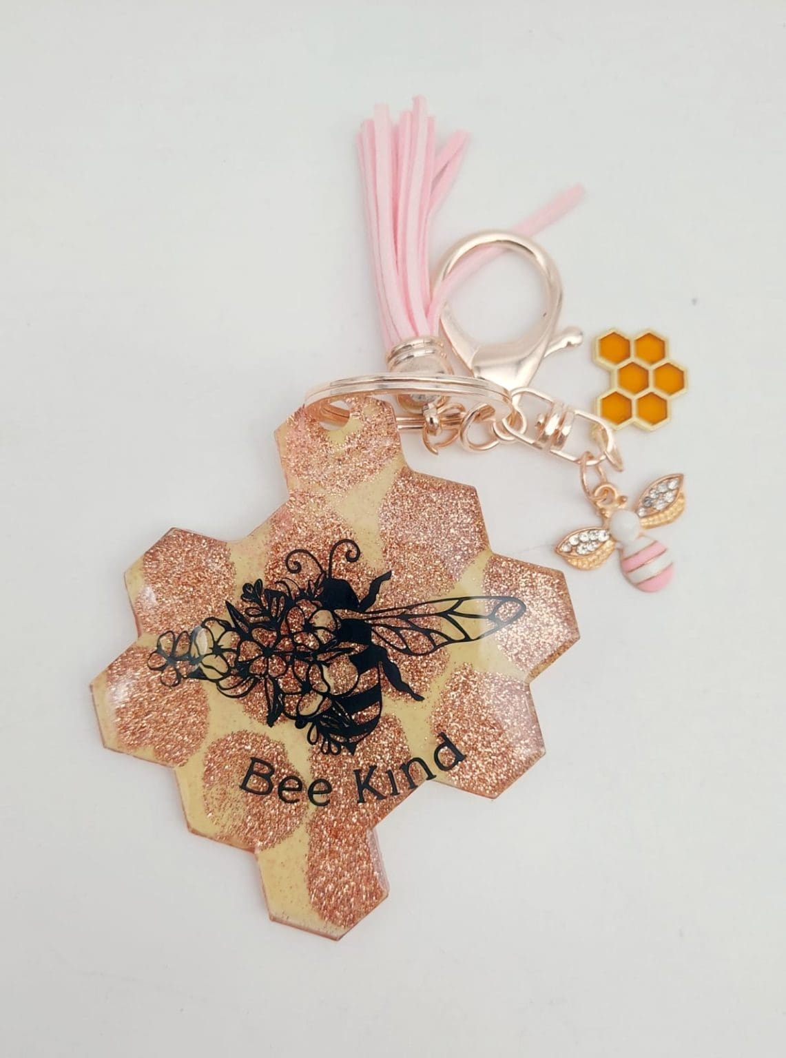 BeecharmKeychainb Keychain Accessories : Bee Charms