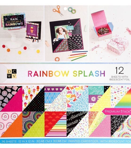 Printed Cardstock Books : Rainbow Splash