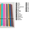 Consumables : Replacement Straws for 16oz Matte Pastel Acrylic Skinny Tumblers
