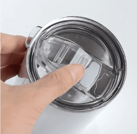 Sublimation Blanks : 12oz Gin/Coffee /22oz Fatty Clear Slider Replacement Tumbler Lids