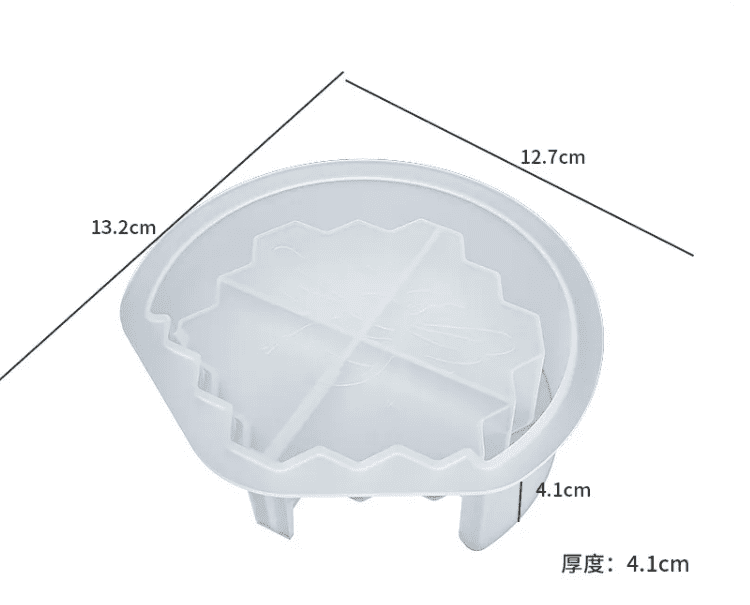 Resin & Epoxy : Bee Honeycomb Silicone Coaster Set