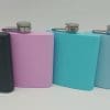 6oz Colourful Powder Coated Hip Flask