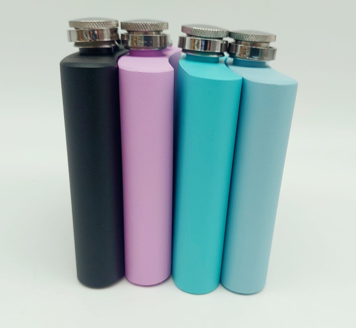 6oz Colourful Powder Coated Hip Flask
