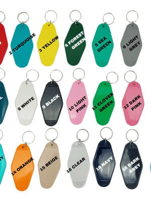 Motel Keychains Motel Acrylic Keychains