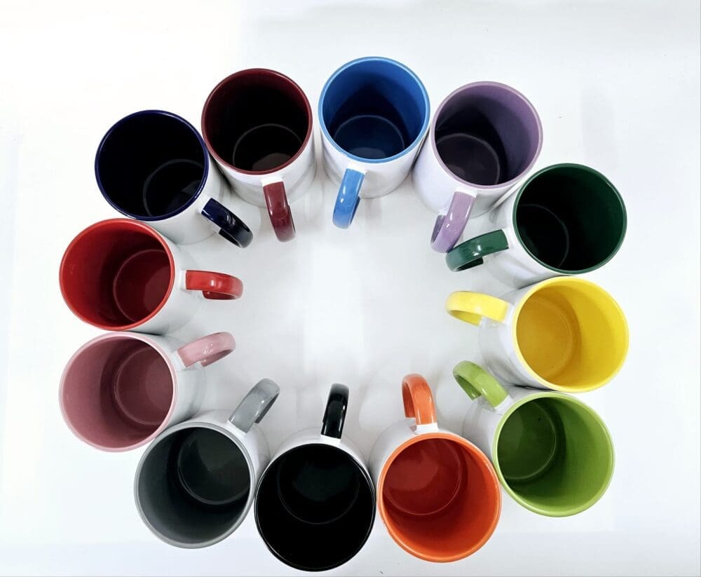 Sublimation Blanks : 2 Toned 11oz Mugs