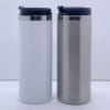 Sublimation Blanks : 420ml Travel Tumbler (White & Silver)