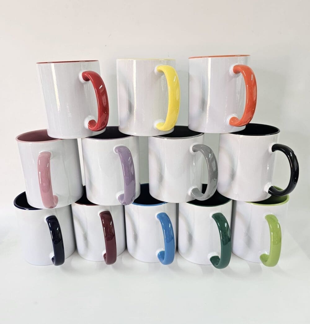 Sublimation Blanks : 2 Toned 11oz Mugs