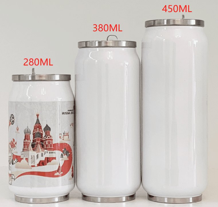 Sublimation Blanks : Cola Can Tumbler (280ml, 380ml & 450ml)