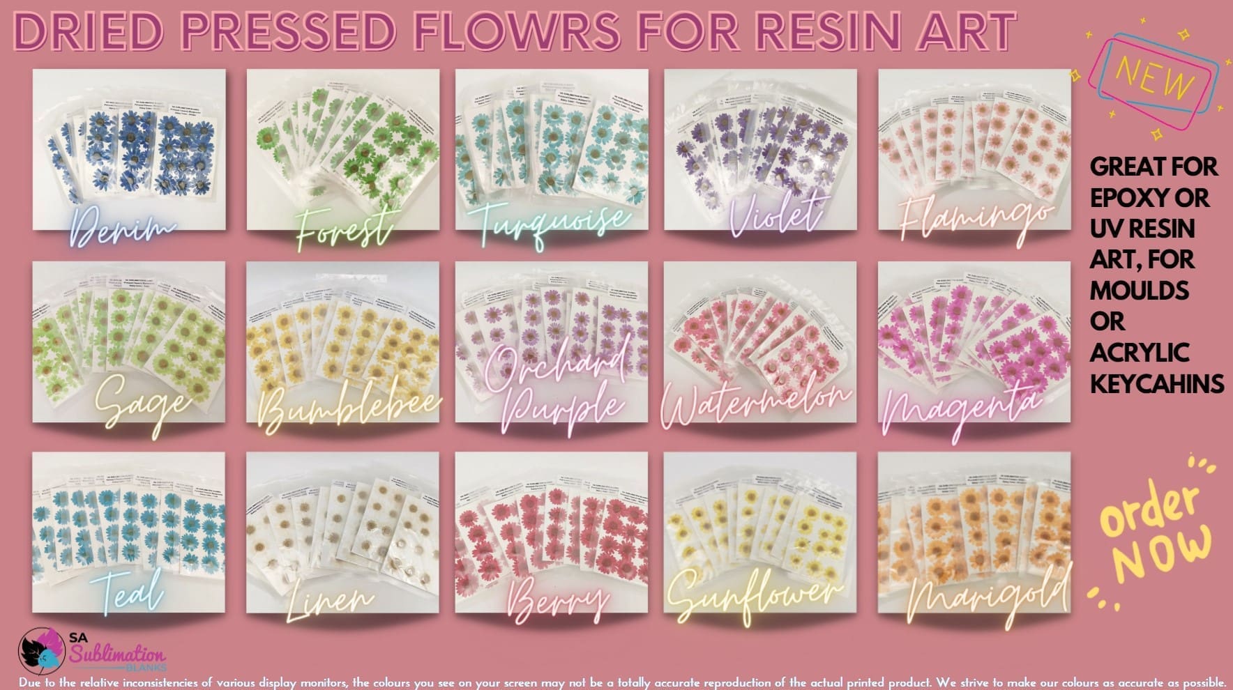 Resin Supplies : Dried Flower Pressed Flower