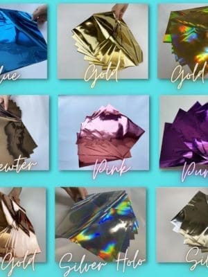 Arts & Crafts : Hot Stamping Foil for Lazer Tonner & Textile (A4, Packs of 5)