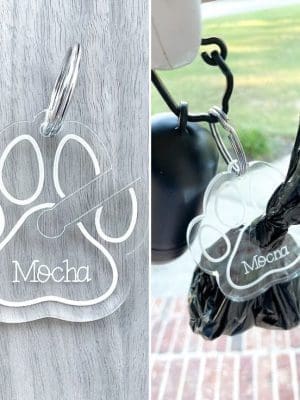 Acrylic Shapes : CLEAR Poop Loop Keychain (1.5, 2, 3 & 5mm)