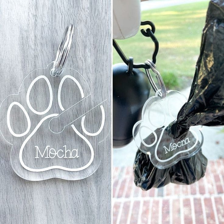 PoopKeychain Acrylic Shapes : CLEAR Poop Loop Keychain (1.5, 2, 3 & 5mm)