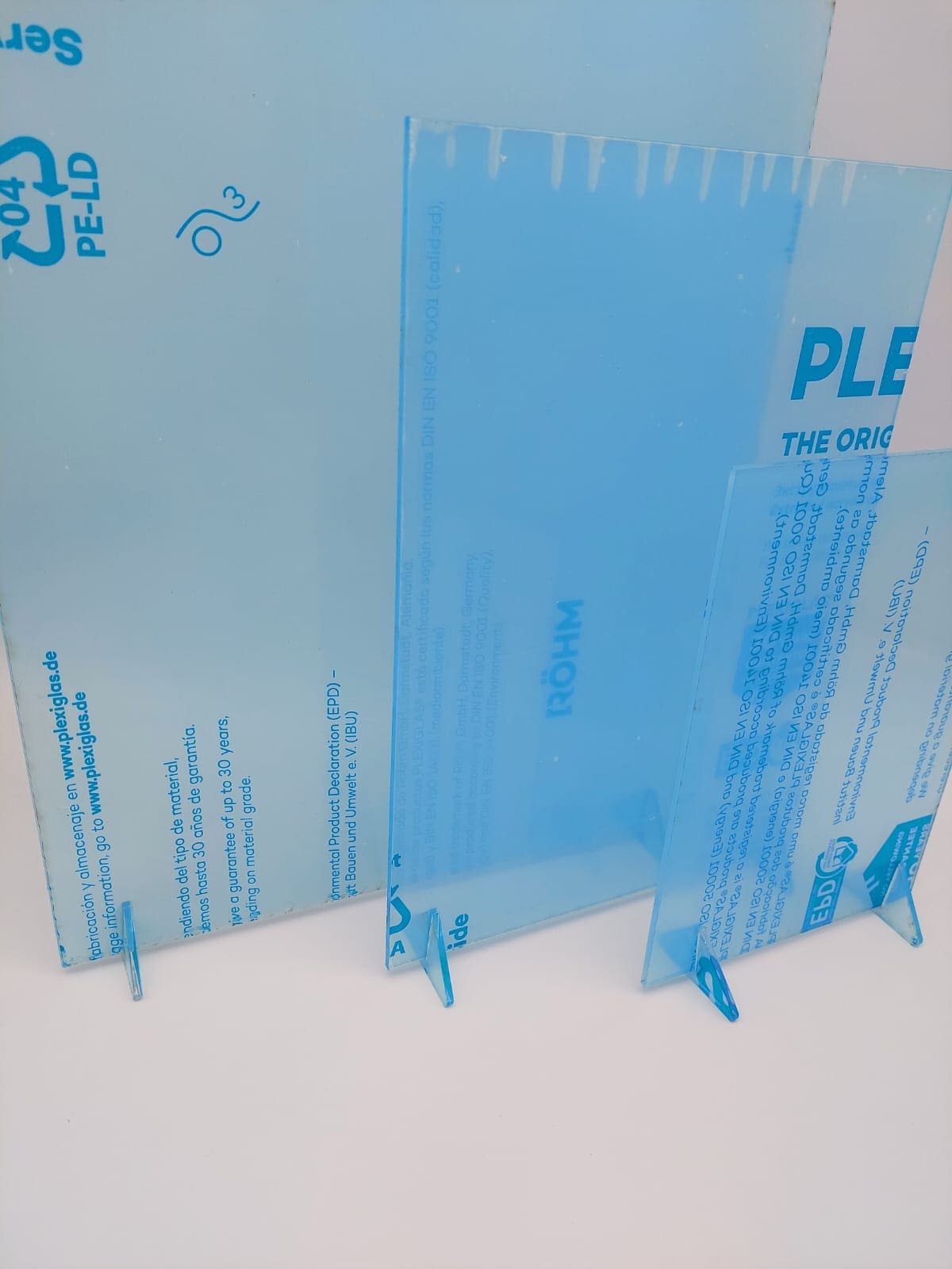 Acrylic Blanks : Acrylic Board Stands (Feet) Set