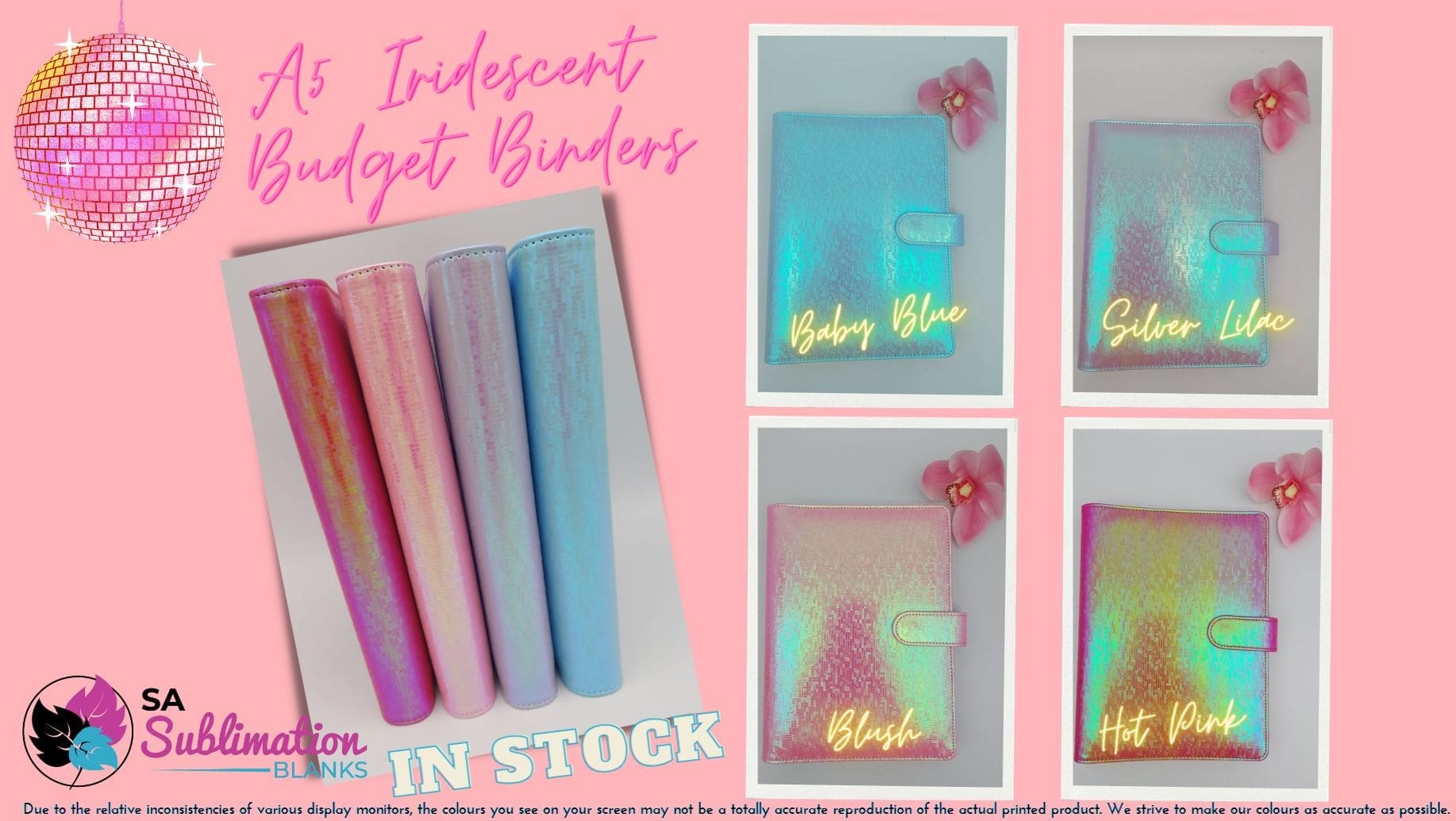 Budget Binders : A5 Iridescent Budget Binders