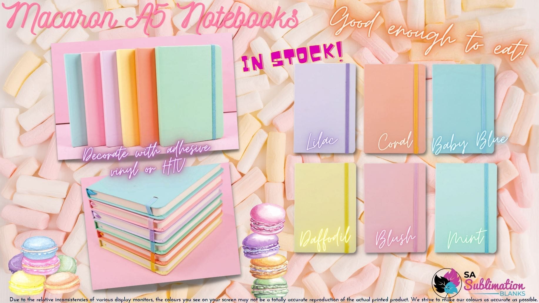 A5 Macaron Notebooks
