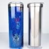 Sublimation Blanks : 20oz Steel Straight Sublimation Storyboard Snowglobe Tumbler with pre-drilled hole