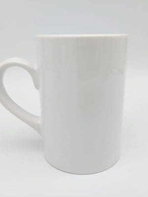 Sublimation Blanks : 10oz Slim Straight White Mug