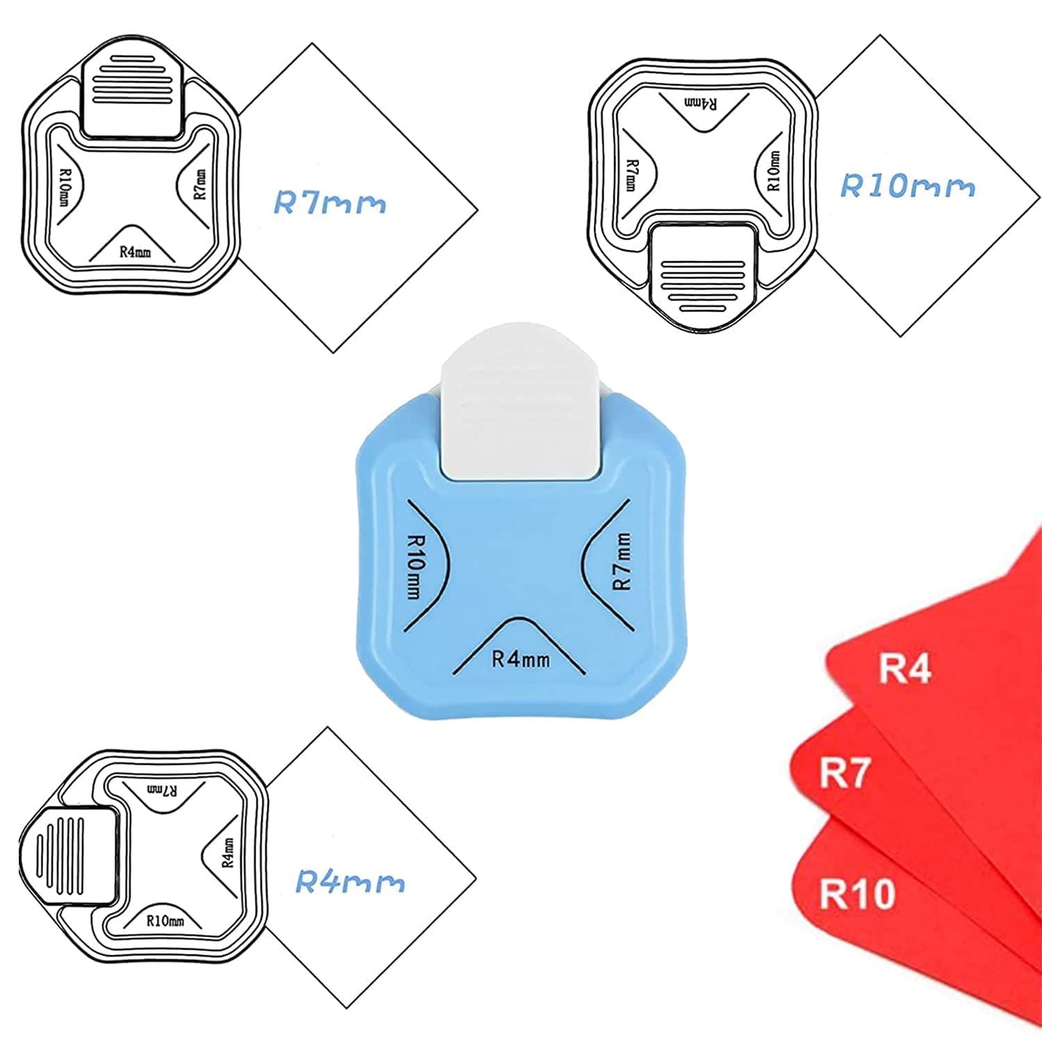Arts & Crafts : 3 in 1 Round Corner Craft punch
