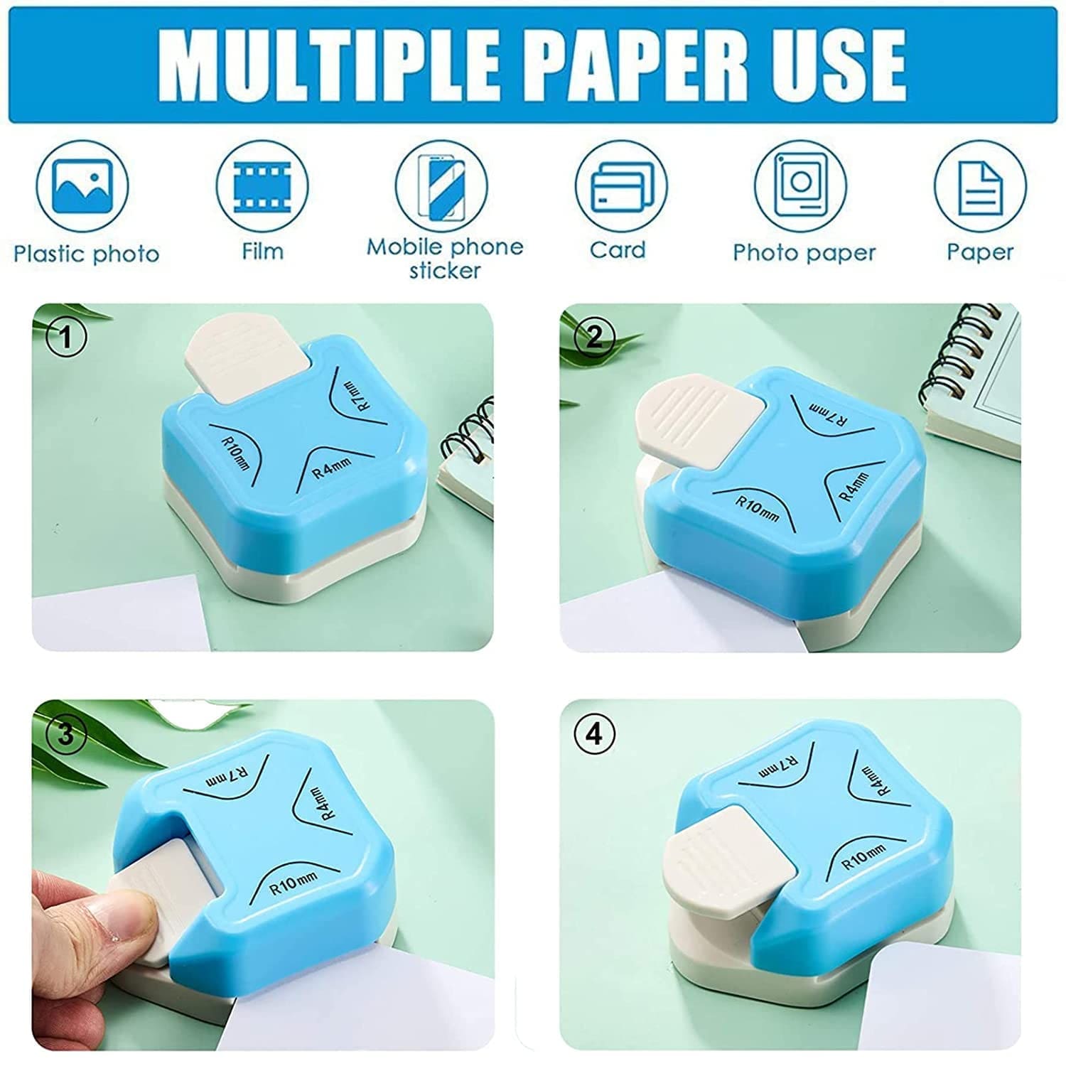 Arts & Crafts : 3 in 1 Round Corner Craft punch