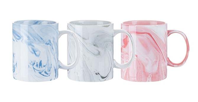 Sublimation Blanks : 11oz Marble Mugs