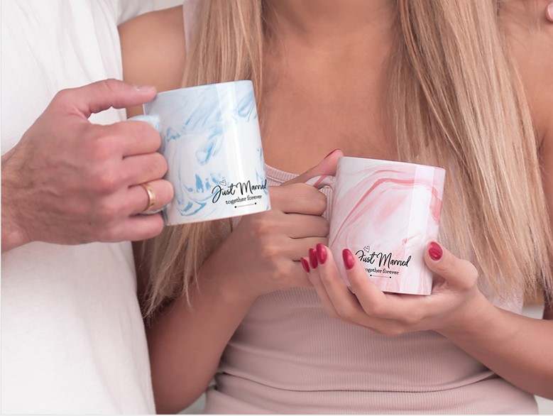 11ozMarbleMugs_Print Sublimation Blanks : 11oz Marble Mugs