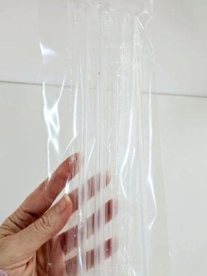 Consumables : Clear 26cm Plastic Straws Pack of 5
