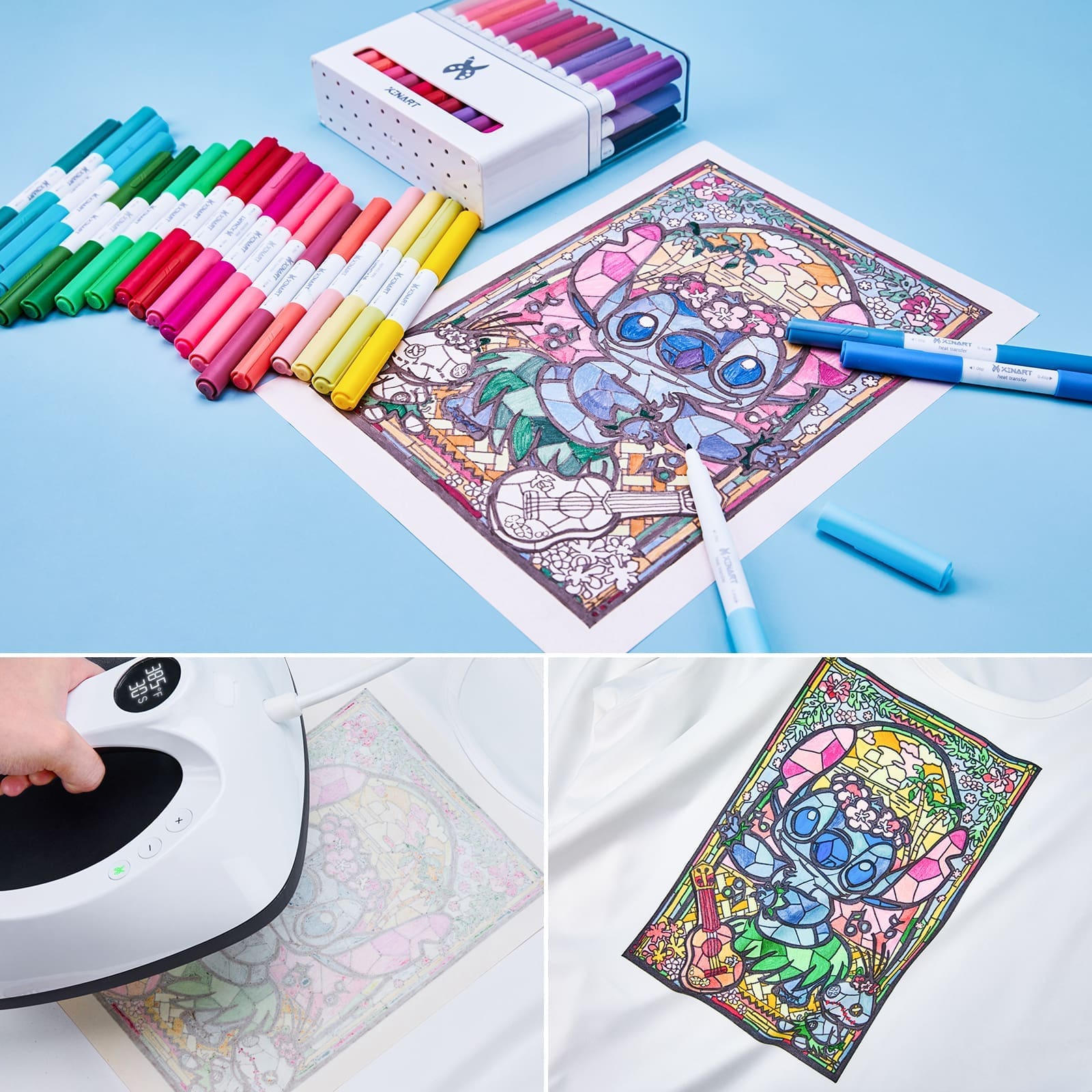 1 Sublimation/Infusible Ink Pen Set : 36 Xinart Dual Tip Pens for Cricut Makers/Explore & Air