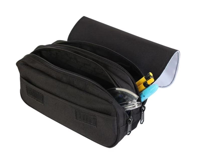 Sublimation Blanks : Black Versatile Cosmetic, Toiletry or Pencil Bag