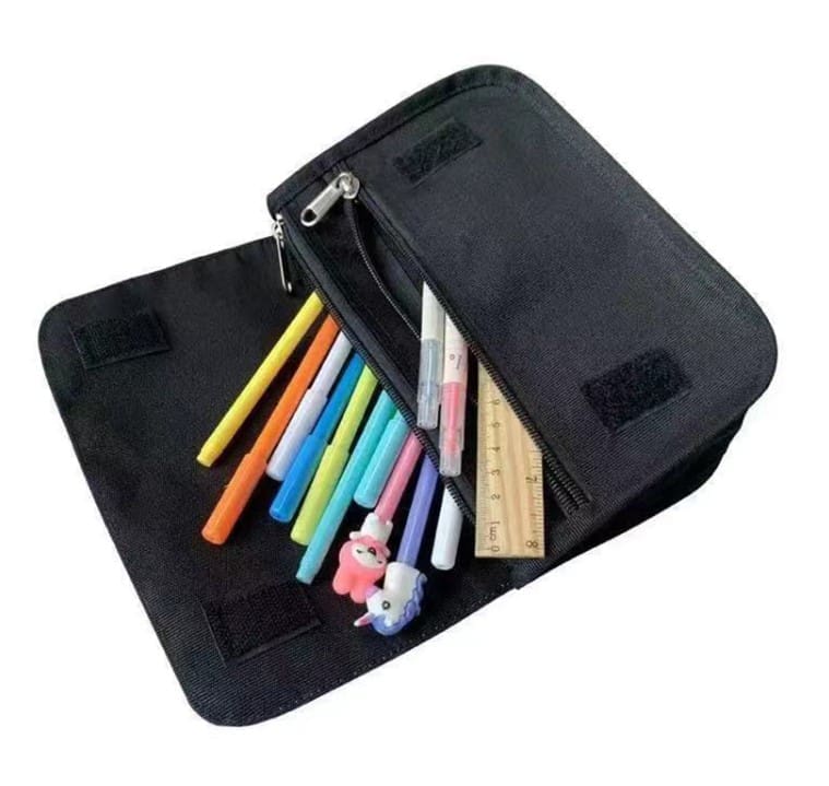 Sublimation Blanks : Black Versatile Cosmetic, Toiletry or Pencil Bag
