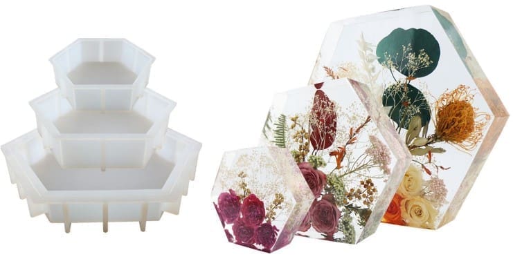 Resin & Epoxy : Hexagon Moulds