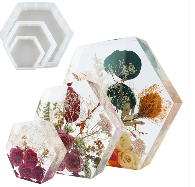 Resin & Epoxy : Hexagon Moulds