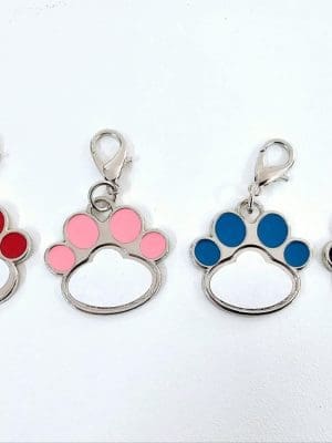 PawKeychains Alll Sublimation Keyrings : Pet Paws Tags/Keyrings