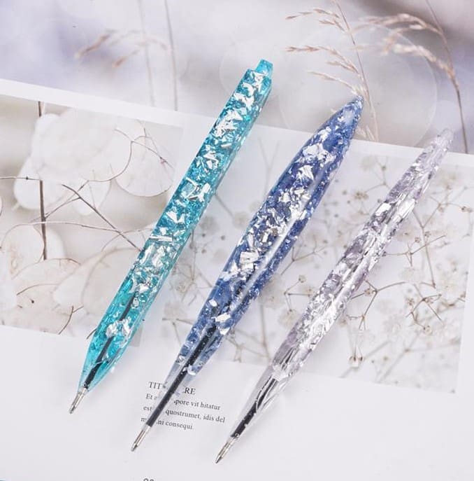 Resin & Epoxy : 3 Piece Silicone Pen Moulds
