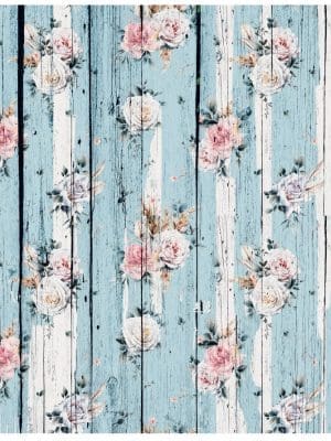 Viola Patterned HTV & Adhesive : Shabby Rose (4)