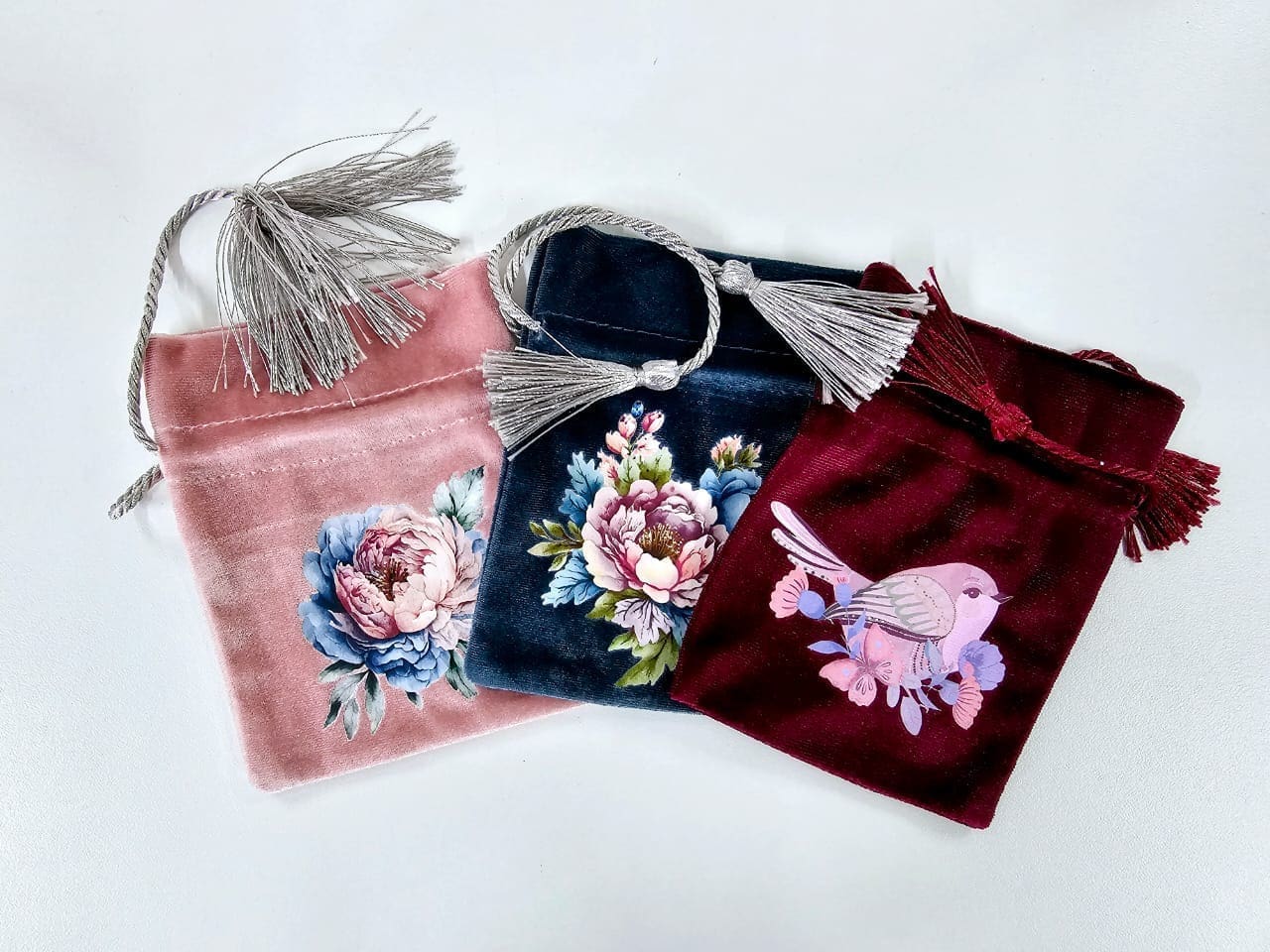 VelvetBag1 Sublimation Blanks : Crushed Velvet Bags