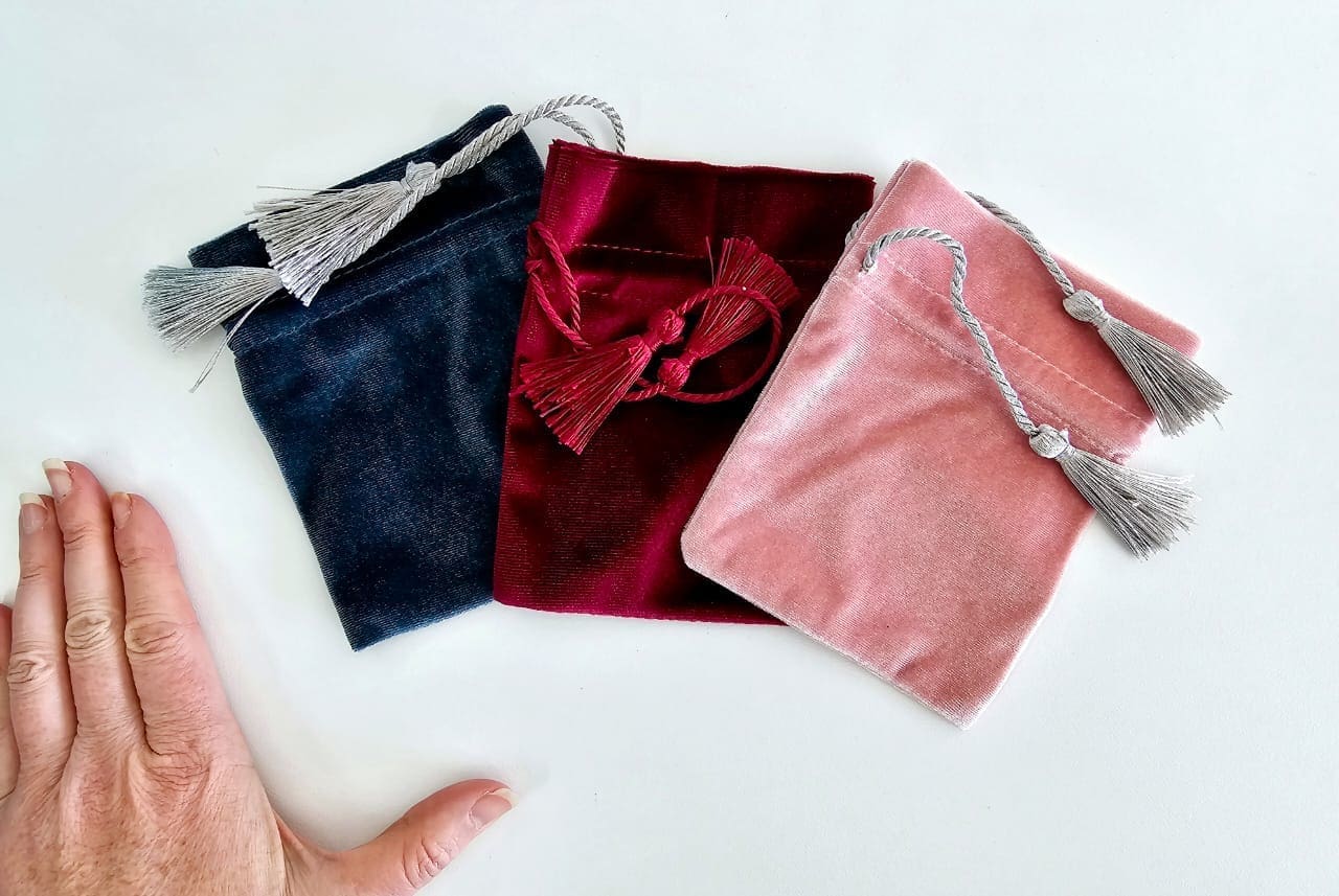 Velvetbaghand Sublimation Blanks : Crushed Velvet Bags