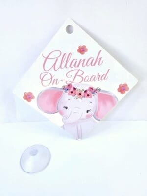 Laser & UV Print : Direct print to Baby Car Sign