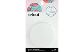 2006582 - Cricut Infusible Ink Ceramic Coasters 4-pack (White  Round)  4 round coasters 3 6'' dia  (9 1 cm)