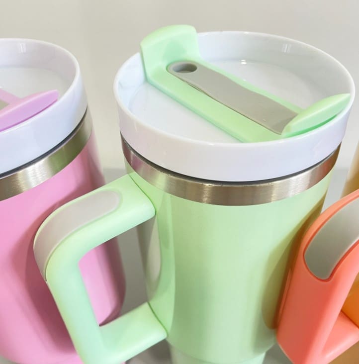 Sublimation Blanks : 40oz Macaron Tumblers (Stanley Dupe)