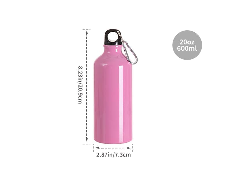 Sublimation Blanks : 20oz Candy Coloured Aluminum Bottles