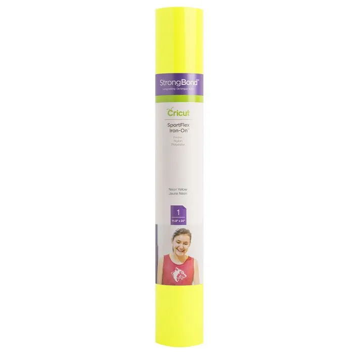 2004451 : Cricut Sportflex Iron On Neon Yellow (Maker / Explore)