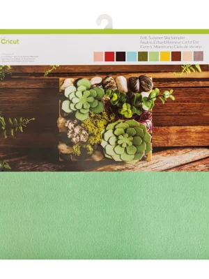 71528687 9836419315 2003829 - Cricut Felt 10 Sheet Sampler 12X12'' (Summer Sky)