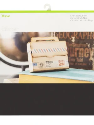 71528695 9354456073 2003824 : Cricut Kraft Board 20 Sheets 12X12'' (Black) (Maker)