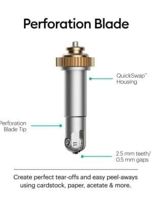 2006706 - Cricut Maker Perforation Blade Tip  Basic Perforation Blade  2 5 mm teeth / 0 5 mm gap