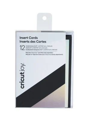 2008045 : Cricut Joy Insert Cards 12 : Pack (Black/Holo) (Joy)