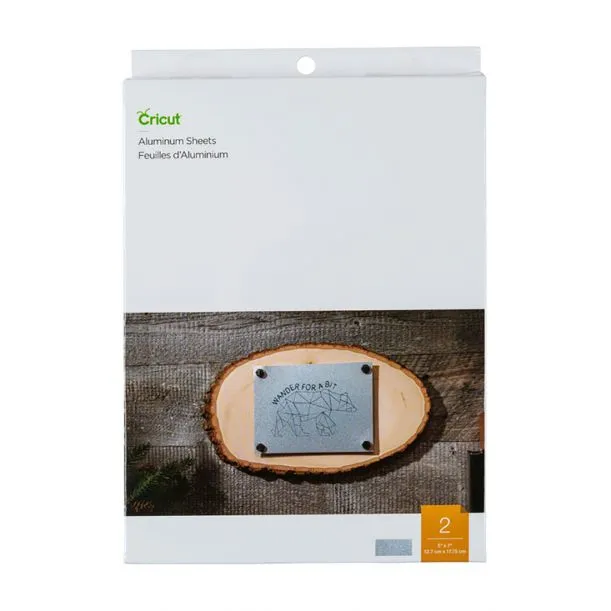 2007460 - Cricut Aluminium Sheets 13x18cm 2-pack 
