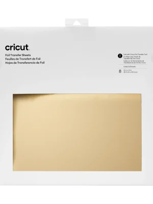 2008718 - Cricut Transfer Foil Sheets 30x30cm 8 sheets (Gold)  