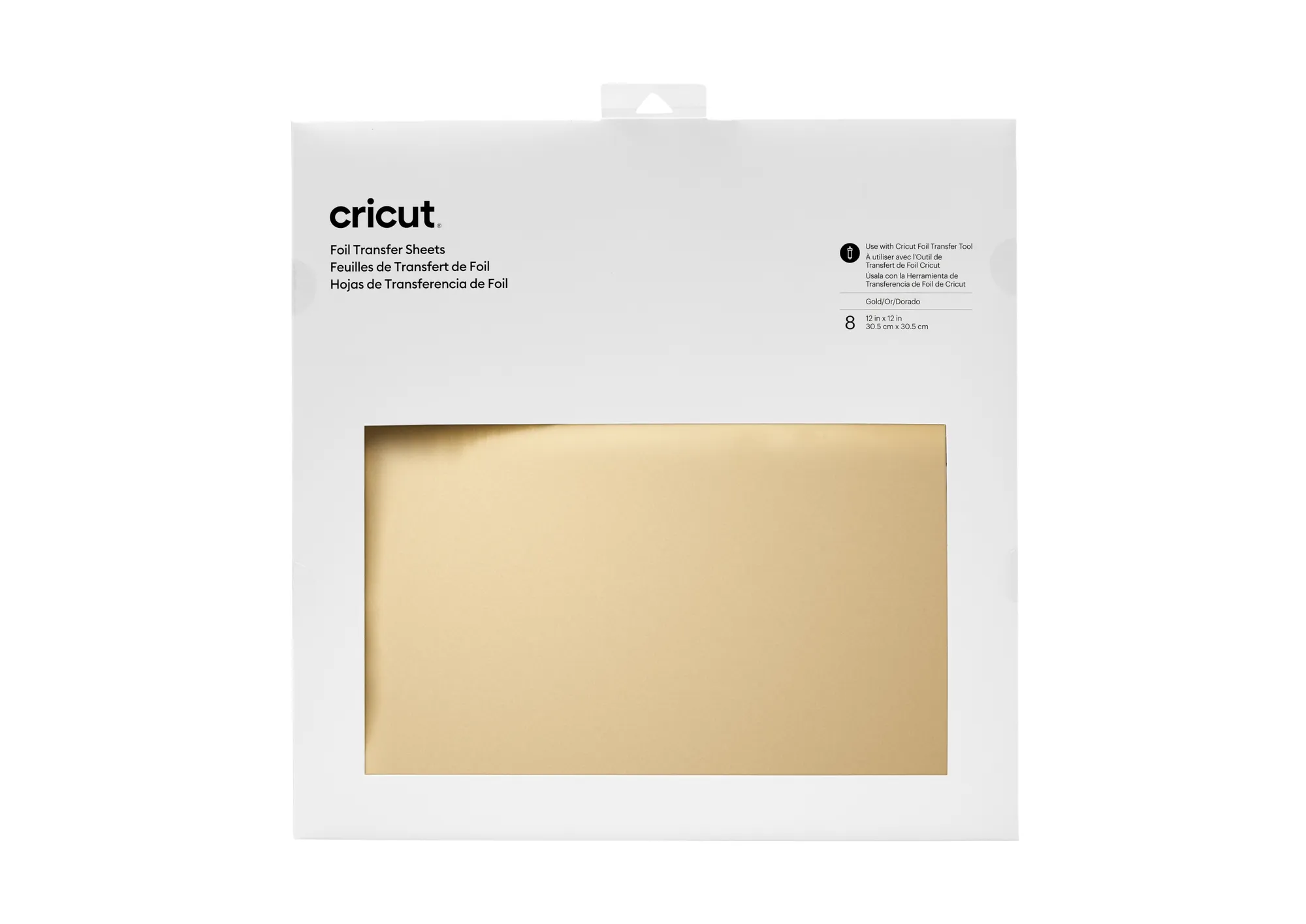 2008718 - Cricut Transfer Foil Sheets 30x30cm 8 sheets (Gold)  
